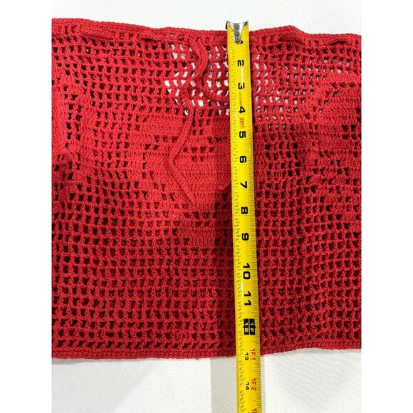 MEMORIAL DAY Women's Red Swim/Cover Up Handmade Skirt 2 - Picture 9 of 10